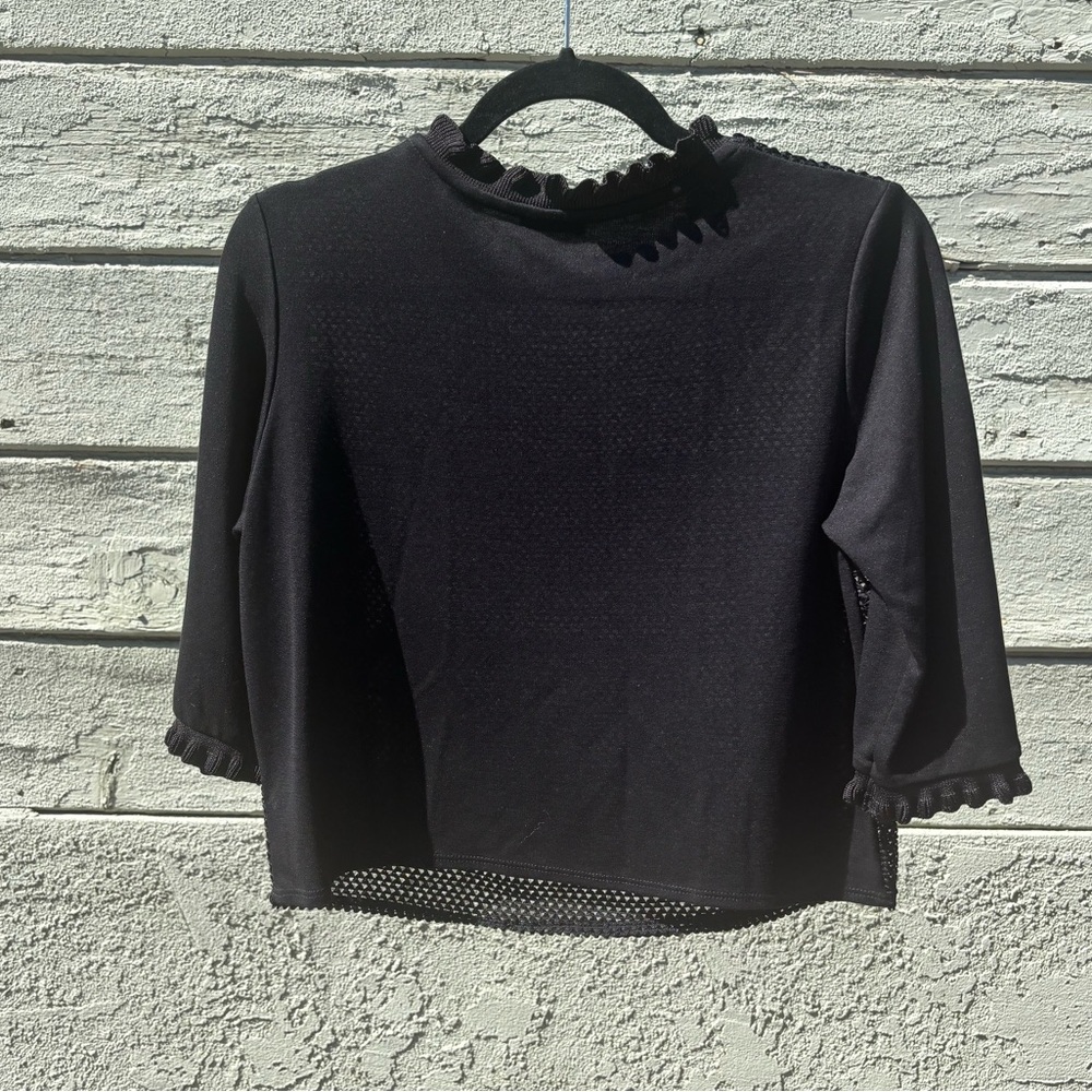 Zara Ruffle Sweater Top - Picture 5 of 6